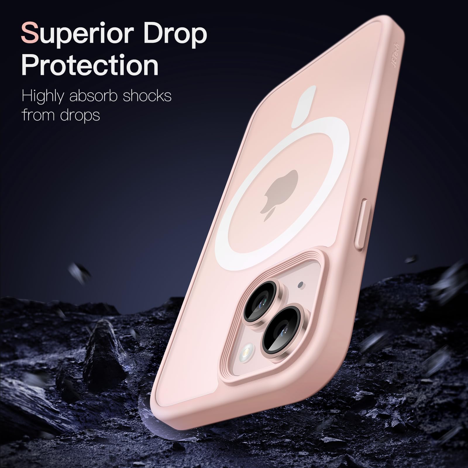Amazon.com: JETech Magnetic Matte Case for iPhone 13 mini, Chalk